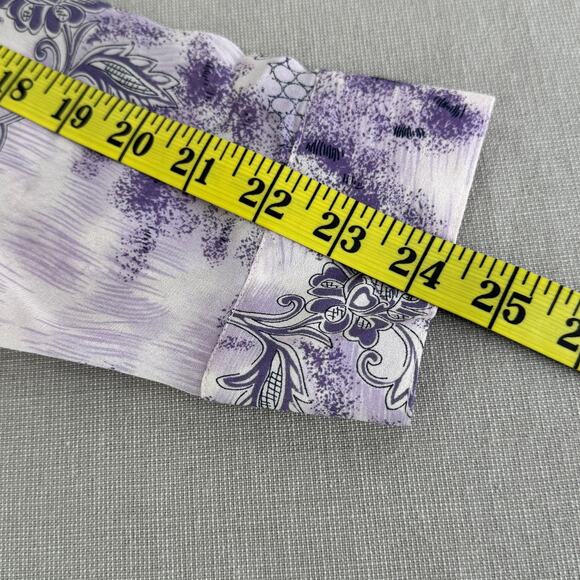 Victoria Soie Purple button with tie top - Picture 11 of 11